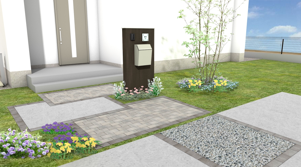 Tm9でお手入れ簡単芝生のお庭 ブログ ガーデン エクステリア ハートエクステリア